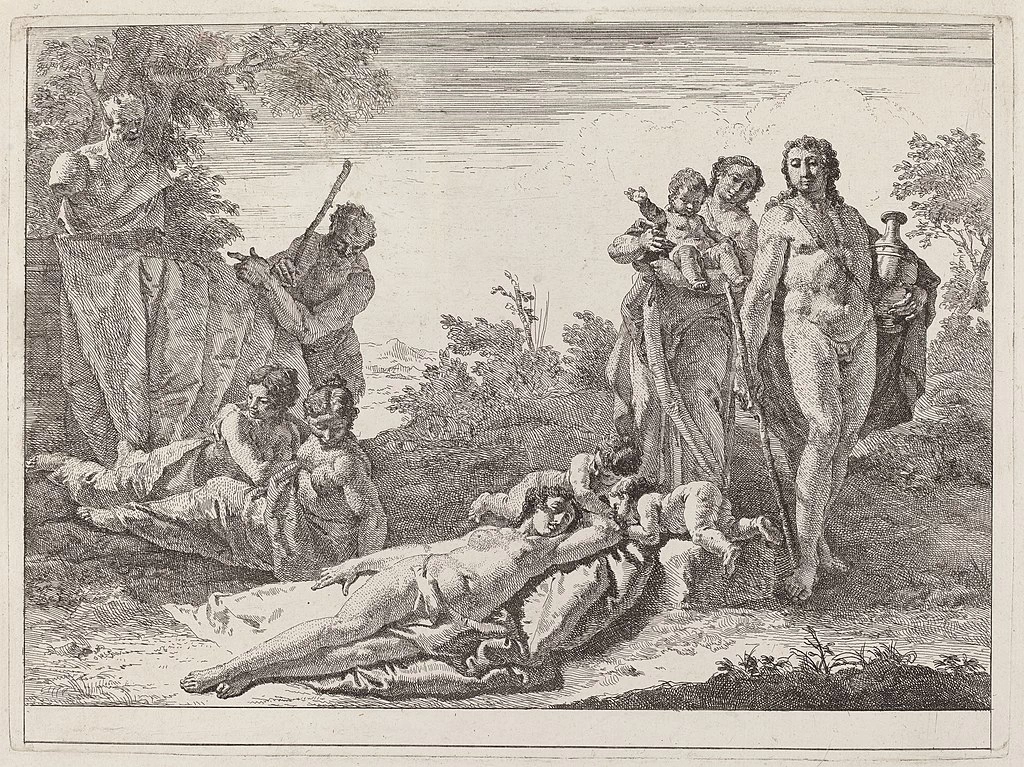 Apollo e Ninfe in un paesaggio con busto di Pan - National Gallery of Art, Washington DC